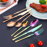 Ensemble de couverts en acier inoxydable LFS, forme classique, pour restaurant, hôtel, usage domestique, anti-rouille, surface miroir