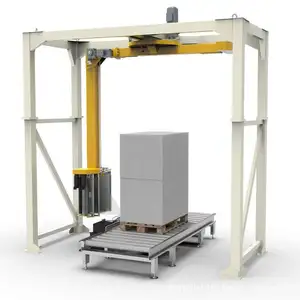 Automatische Roterende Arm Pallet Stretch Wrapper/Pallet Wikkelmachine Voor Lijn