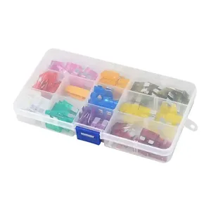 100 pièces de taille moyenne Type de lame assortiment de fusibles de <span class=keywords><strong>voiture</strong></span> 3A 5A 7.5A 10A 15A 20A 25A 30A 35A 40A ensemble de fusibles Auto <span class=keywords><strong>voiture</strong></span> camion avec clip de boîte - Product Image 3
