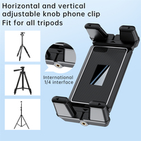 Support de trépied universel flexible de qualité 1/4 de pouce pour l'extérieur, rotation à 360 degrés, support de téléphone portable et de tablette en ABS pour iPad