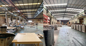 Китай, заводская цена, плоская панель, Меламиновый модульный кухонный шкаф, современная плита Miami - Product Image 5