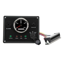 Ensemble de tableau de bord marin, compteur de vitesse du moteur 3000 tr/min, tachymètre numérique LCD multifonction avec pression d'huile