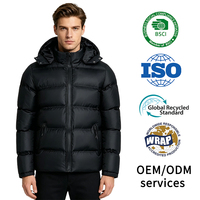Veste coupe-vent imperméable personnalisée avec logo, grande taille, pour homme, veste matelassée en poly duvet, veste à bulles
