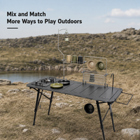 Table tactique pliante multifonctionnelle extensible en aluminium IGT personnalisée pour le camping et l'extérieur, réglable en hauteur, pour barbecue