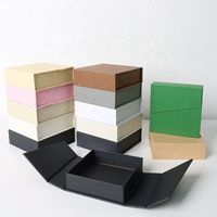 Boîte magnétique rigide à double porte, doublée de papier kraft écologique, avec gaufrage, emballage cadeau de luxe pour parfum, vente en gros