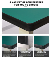 Banc de travail fixe ESD robuste Leenol Factory, banc de travail ESD, matériau en tôle d'acier laminée à froid | CE ROHS |   Table de travail OEM ESD pour usine
