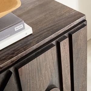 ตู้เก็บของไม้แกะสลักสไตล์อิตาเลียนสมัยใหม่ ตู้ข้างโซฟาห้องนั่งเล่น เฟอร์นิเจอร์ห้องรับประทานอาหาร ตู้บุฟเฟ่ต์ไม้ - Product Image 5