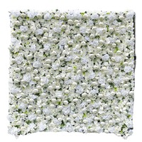 Toile de fond en soie florale de différentes couleurs blanches, fleurs artificielles, panneau mural pour la maison, boutique, fête de mariage, vacances