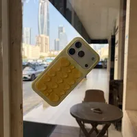 Coque de protection en silicone 3D motif cœur mignon avec ventouse, couleur bonbon, pour iPhone 17 Pro Max 16 Pro Max, fonction d'adsorption puissante