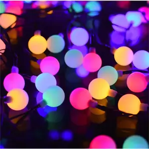 3M 6M 10M 12M 100 LED Ball Fairy String Lights Garland Christmas Decorative Lamp For Home Bedroom Wedding Party Holiday Light