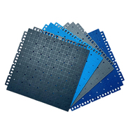 Carreaux de système de revêtement de sol sportif en matériau TPE Autocollants de sol amovibles Plancher modulaire à interverrouillage suspendu polyvalent