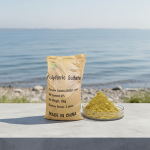 Productos Químicos Floculantes, Sulfato Poliférico (PFS) de Proveedores Chinos para el Tratamiento de Aguas Residuales Urbanas - Product Image 1