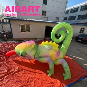 Animales inflables para reptiles, lagarto de dibujos animados inflable colorido, Airart, cabrita inflable personalizada - Product Image 1