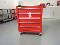 CE 2025 Nouveau design Chariot d'atelier robuste en fer verrouillable et roulant pour garage, chariot à outils OEM