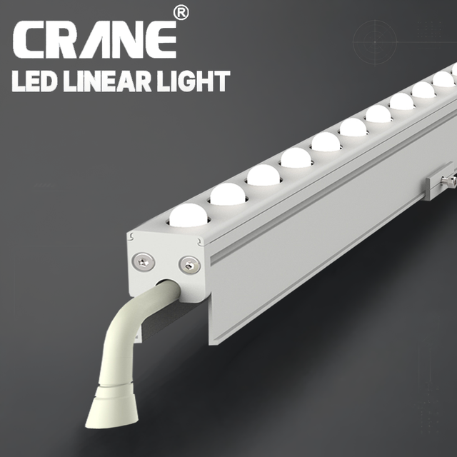 Building Facade Exterior Aluminum Led Construction Linear Lighting Outdoor Outline IP67 Waterproof DMX RGBW Pixel Strip Light