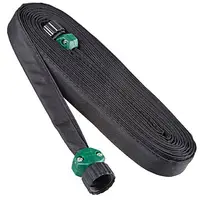 Flat Soaker Hose Heavy Duty Double Layer Design Soaker Hose Saves 70% Water Consistent Drip Throughout Soaker Hose
