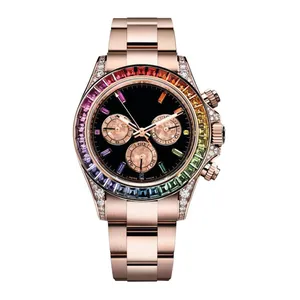 适用于品牌手表不锈钢手表表圈18kgold钻石合成宝石Moissanite CVD