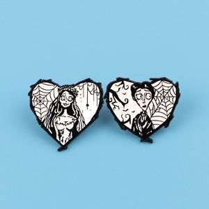 Al por mayor: Pines de metal de dibujos animados, broches y insignias de la novia <span class=keywords><strong>cadáver</strong></span> de terror, creativos y personalizados, accesorio de Halloween para bolsos y ropa - Product Image 3