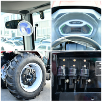 Tracteur agricole à roues 4x4 Undaunted 80HP avec système hydraulique robuste et climatiseur pour les tâches agricoles professionnelles
