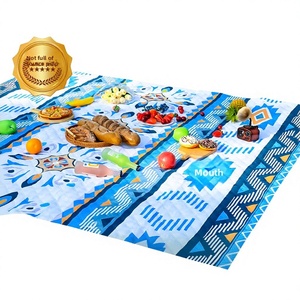 Alfombra de Picnic Plegable Portátil para Exteriores, para Primavera, Camping, <span class=keywords><strong>Playa</strong></span>, Gruesa, Impermeable, Antideslizante, de Tela Oxford - Product Image 1