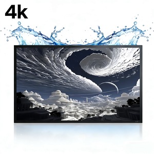 ทีวีกลางแจ้งขนาด 75 นิ้ว ป้องกันฝุ่นและน้ำได้มาตรฐาน IP55 หน้าจอความสว่างสูง เหมาะสำหรับร้านอาหารกลางแจ้งริมสระน้ำ - Product Image 1