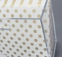 Foshan Usine En Gros Personnalisé Acrylique Boîte De Rangement Organisateurs avec Poignées Intégrées