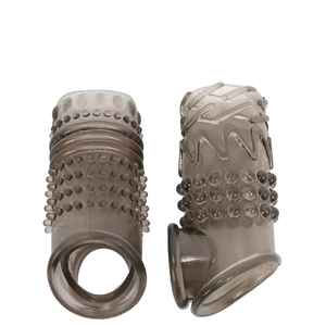 Transparentes High-End-Kondom für Männer mit Wolfs zähnen und Stachels chloss Ein <span class=keywords><strong>Premium</strong></span>-Vibrations spielzeug für männliche Sex für Erwachsene - Product Image 3