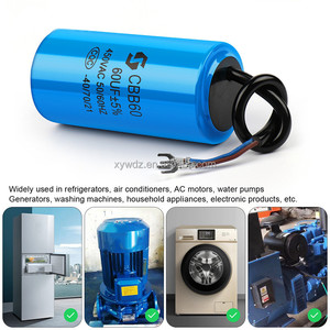 Cbb60 450V động cơ chạy tụ điện loạt máy bơm nước khởi động tụ điện bắt đầu động cơ chạy 450vac 3UF-80uF - Product Image 6