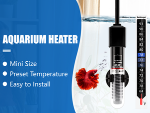 Chauffage d'<span class=keywords><strong>aquarium</strong></span> QbellPet anti-explosion à tube de quartz, thermostat d'eau automatique pour <span class=keywords><strong>aquarium</strong></span>, submersible, en verre - Product Image 5