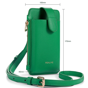 Portefeuille à bouton magnétique; Sac à bandoulière minimaliste pour femme en PU avec sangle réglable, pour téléphone portable - Product Image 3