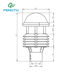 Station météo extérieure, capteur de haute qualité, <span class=keywords><strong>sonde</strong></span> de capteur météo ultrasonique, capteur caché, 6 éléments de capteurs - Product Image 4