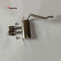 Raymant - Section arrière du nouveau système d'échappement en acier inoxydable, compatible avec la modification et l'amélioration des Ford Focus deux portes