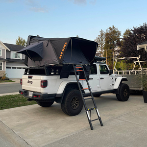 Carpa de techo rígida SAN HIMA para 4 personas, de aluminio, tipo clamshell, impermeable, para camping en el techo del coche. - Product Image 3