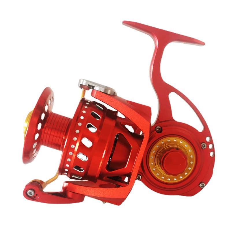 Moulinet De Pêche Vintage Penn 85 Seaboy - Poignée Rouge - Pour Pêche En Mer Ou Eau Douce