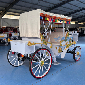 Charrette royale victorienne vintage personnalisée et unique, électrique et à chevaux, pour le tourisme et les parcs équestres - Product Image 6