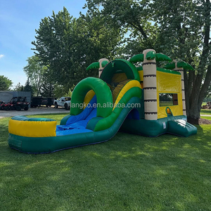 Maison gonflable de rebond d'équipement de location de partie de PVC avec le château sautant de Noël d'homme de pain d'épice combiné de toboggan d'eau pour des enfants - Product Image 6
