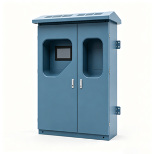 Gabinete Metálico <span class=keywords><strong>de</strong></span> Doble Cabezal para Carga <span class=keywords><strong>de</strong></span> Vehículos Eléctricos, Montaje en Pared o Poste, Fabricación Personalizada <span class=keywords><strong>de</strong></span> Chapa Metálica, Corte Láser y Plegado - Product Image 3