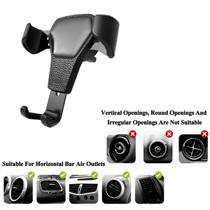 Soporte de Teléfono para Auto con Sensor de Gravedad, Textura de Cuero de Lujo Premium, Multifuncional, con Navegación GPS - Product Image 4