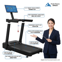 Fábrica de Equipos de Gimnasio, Caminadora con Pantalla Interactiva Comercial de Proyección Móvil para Fitness