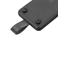 Banque d'alimentation sans fil à charge rapide avec support à ventouse numérique LED mince et élégant, USB c 10000 mAh