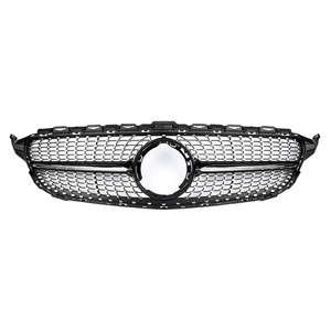 <span class=keywords><strong>W205</strong></span> Facelift Diamond Look Grille avant noire pour voitures de <span class=keywords><strong>classe</strong></span> <span class=keywords><strong>C</strong></span> 2019-ON Bon ajustement sans trou de caméra - Product Image 1