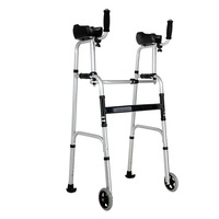 Cadre de support de marcheur d'hémiplégie avec dispositif de rééducation de roue de siège pliant hauteur réglable membre inférieur handicapé