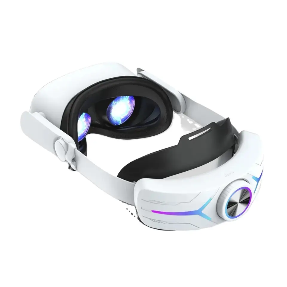 2023 New Adjustable Head Strap With 8000 Mah Battery RGB Light For Meta/Oculus Quest 2 VR Accessories