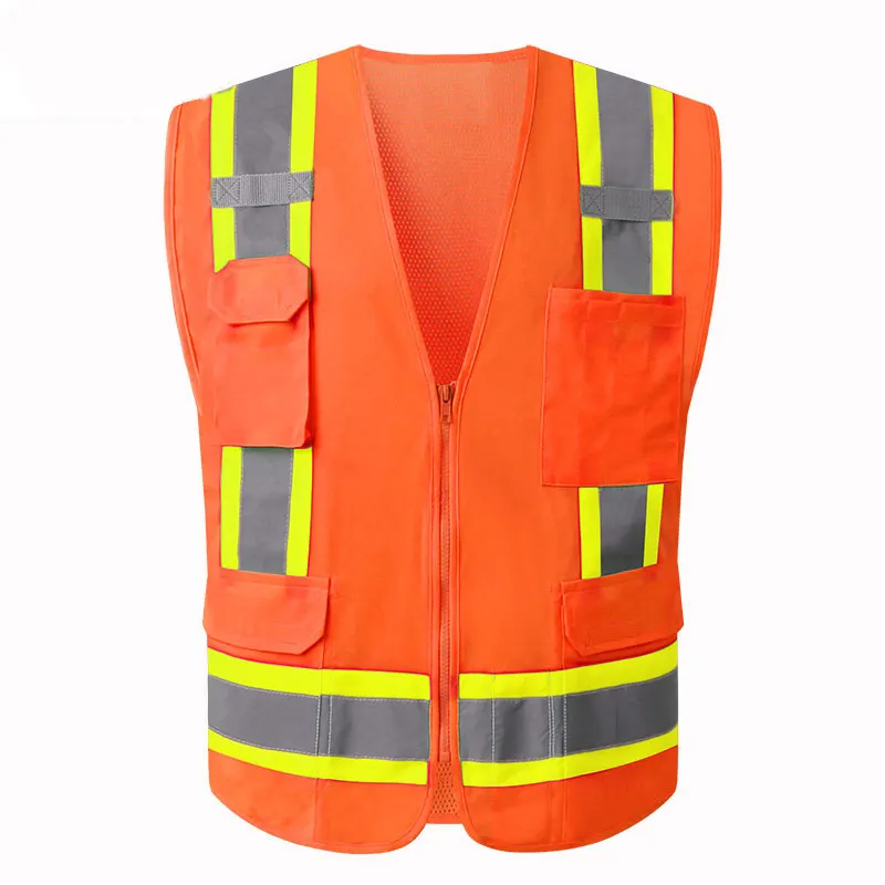 Bouw Workout Hi Vis Veiligheid Reflecterende Veiligheid Vest Kleding Bouw Vest