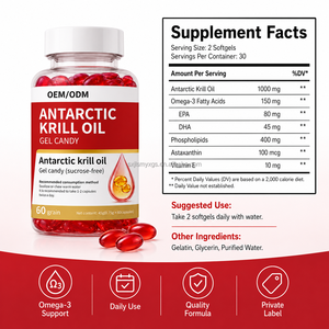 Suplemento Vitamínico Antioxidante con Astaxantina y Aceite de <span class=keywords><strong>Krill</strong></span> Antártico, 60 Gomitas para Adultos - Product Image 6