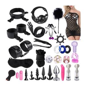 Set de 30 Piezas de Bondage BDSM, Esposas, Látigo, Bolas Anales, Tapón Anal, Vibrador de Bala, Juguetes Sexuales para Mujer Adulta SM% - Product Image 1