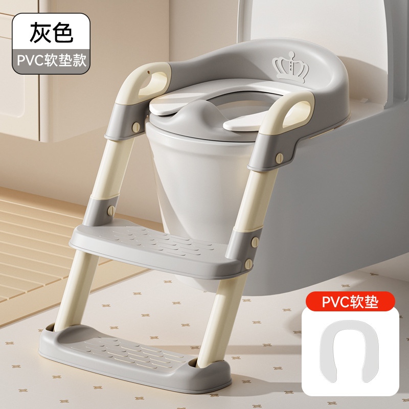 Cojín suave de PVC estilo corona - Gris