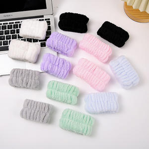 Ensemble de 3 bandeaux pour cheveux Mauri Twisted Bubble faits à la main, design géométrique, antidérapants, pour le lavage du visage, le maquillage et le spa, pour femmes - Product Image 3