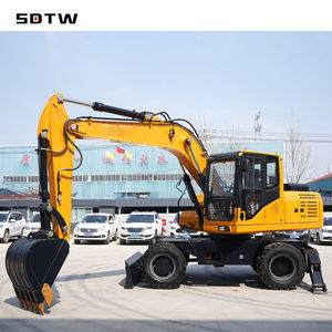 공장 저렴한 가격 도매 브랜드 새로운 유압 미니 휠 굴착기 로더 가방 15000kg 15 톤 바퀴 굴착기 판매 - Product Image 1