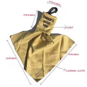 מטלית ניקוי רב פעמית למשקפיים ממיקרופייבר עם מחזיק מפתחות ונרתיק נייד - Product Image 2